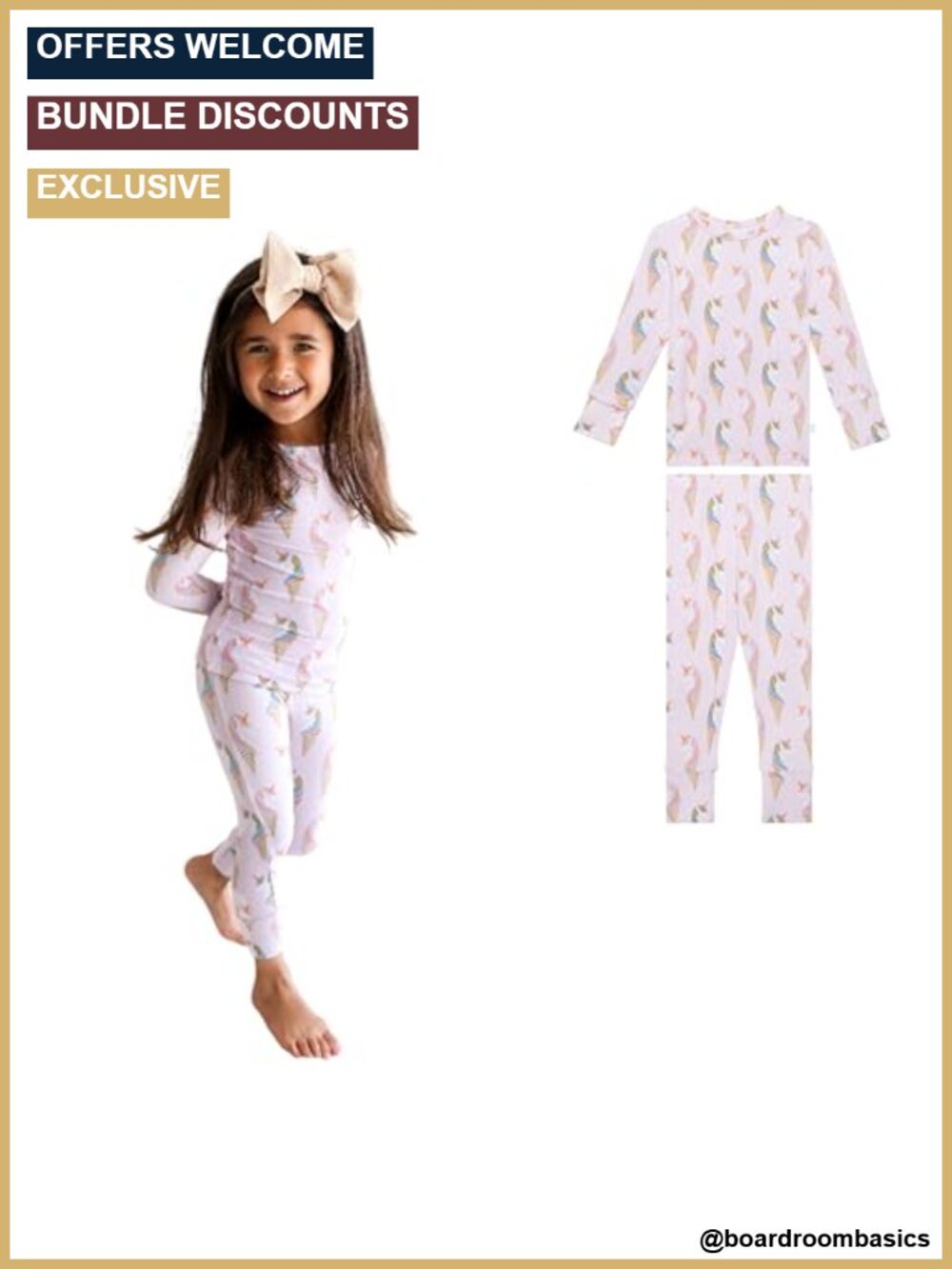 Viscose from Bamboo 2-Piece Toddler Pajama Set Snug Fit Sleepwear